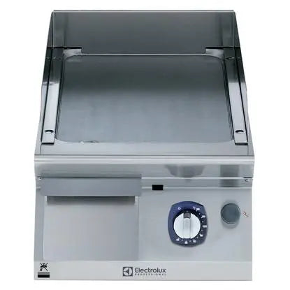 Electrolux Modular Cooking Range Line 700XP 371320, 400mm Gas Fry Top Smooth Brushed Chrome Plate