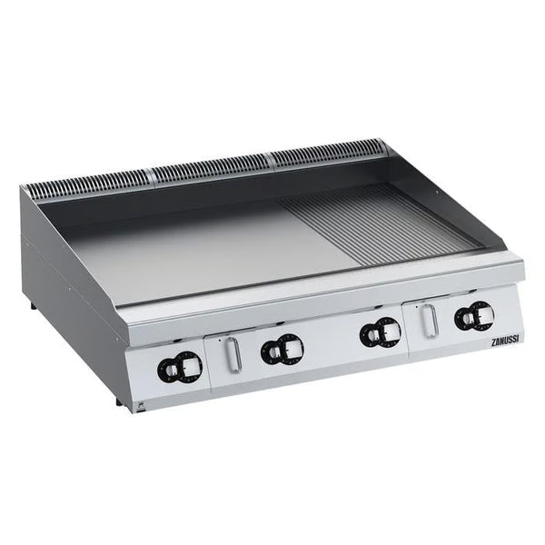 Zanussi EVO900 392407, 1200mm Fry Top with 2/3 Smooth 1/3 Ribbed Chromium Plate
