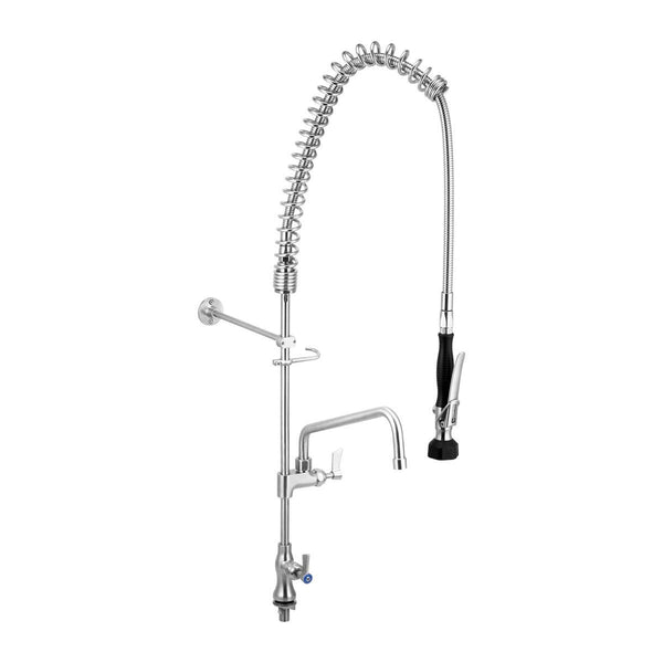 3Monkeez T 3M53112 Stainless Steel Single Bench Mount Pre Rinse With 12 Pot Filler