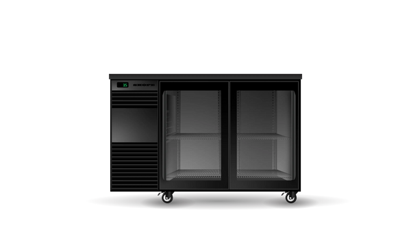 Skope BB.2.GSL, 2 Glass Sliding Door Back Bar Fridge