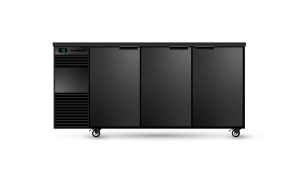 Skope BB.3.SSW, 3 Solid Swing Door Back Bar Fridge