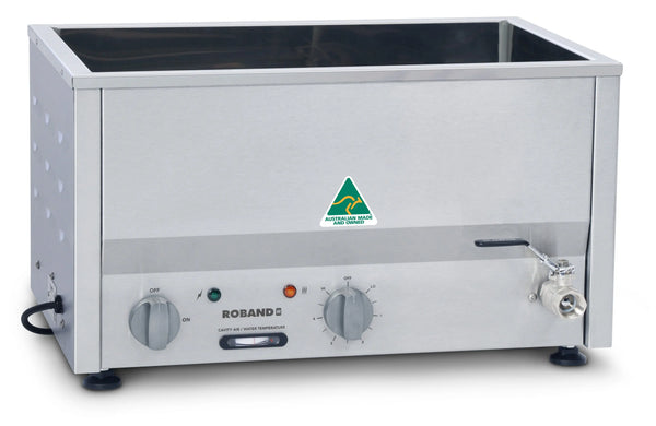 Roband BM2 Counter Top Bain Marie 2 x half size - 2 x 1/2 size, Pans not included