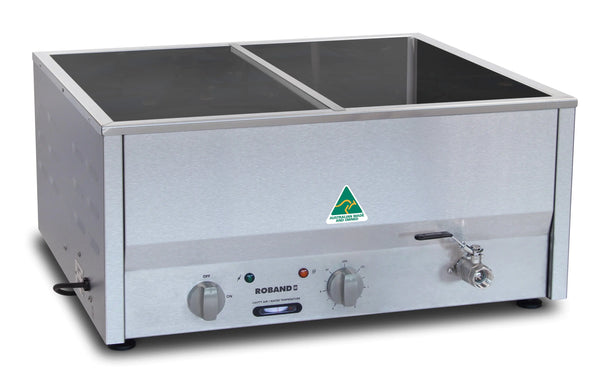 Roband BM4 Counter Top Bain Marie 4 x half size - 4 x 1/2 size, Pans not included