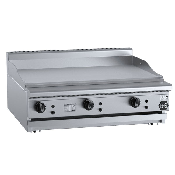 B+S Black GRP-9BM 900mm Grill Plate Bench Mounted