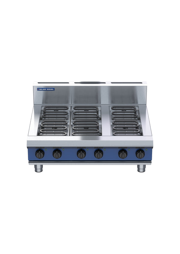 Blue Seal Evolution E516D-B, 6 Element Cooktop with Bench Base