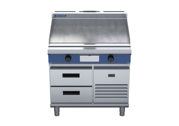 Blue Seal Evolution EP516-RB, 900mm Griddle with Refrigerated Base