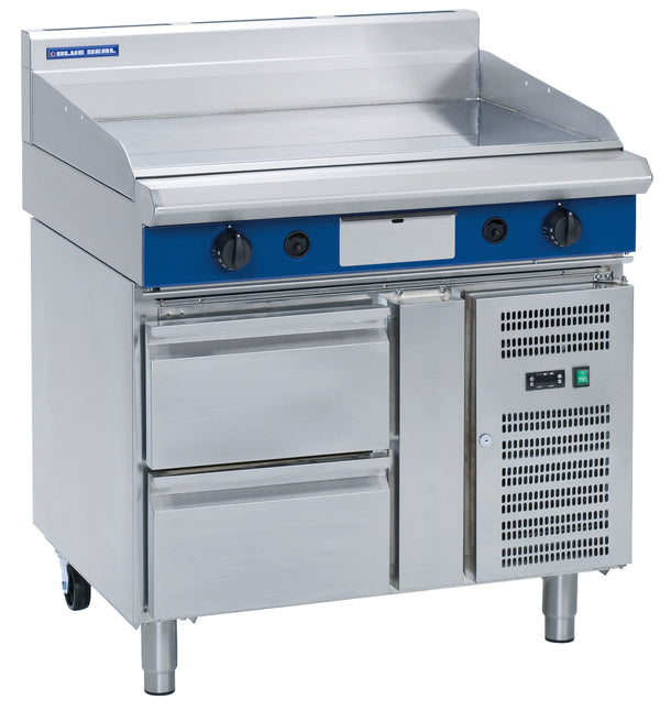 Blue Seal Evolution GP516-RB, 900mm Griddle with Refrigerated Base