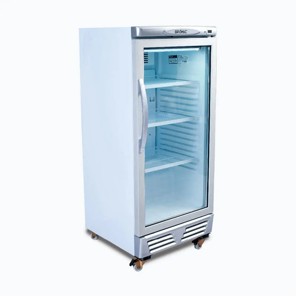 Bromic GM0220 LED ECO Upright Display Fridge Flat Glass 215L