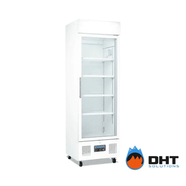 Polar DM076-A G-Series Upright Display Fridge White - 350 Litres Polar