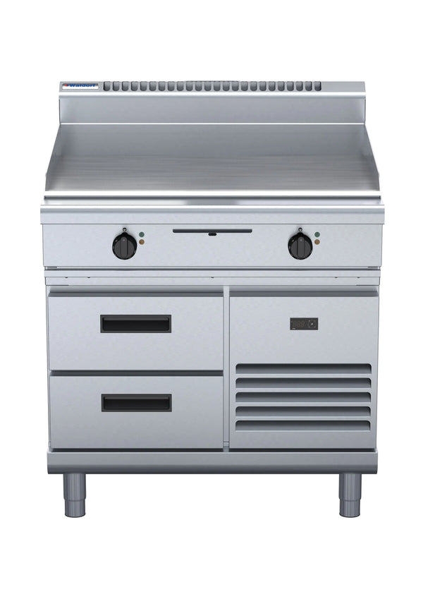 Waldorf 800 GP8900E-RB, 900mm Griddle with Refrigerated Base