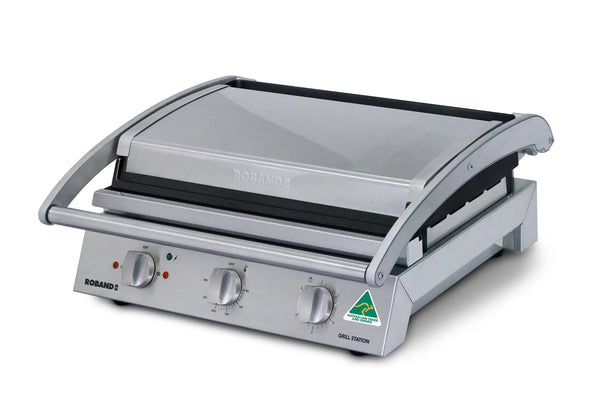Roband GSA810ST Grill Station - Non-Stick - 8 Slice - Smooth