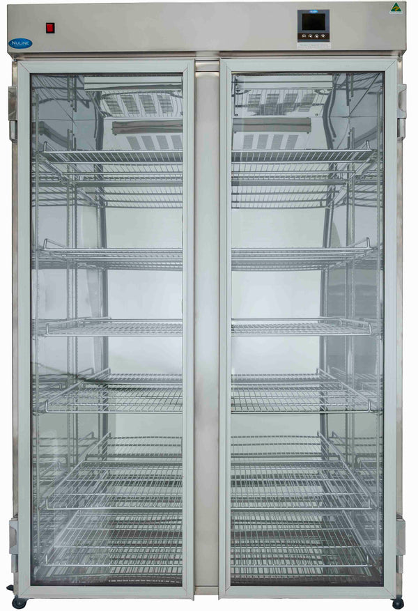 Nuline Li1100, 2 Glass Door Upright Fan-Forced Laboratory Incubator with Microprocessor Control