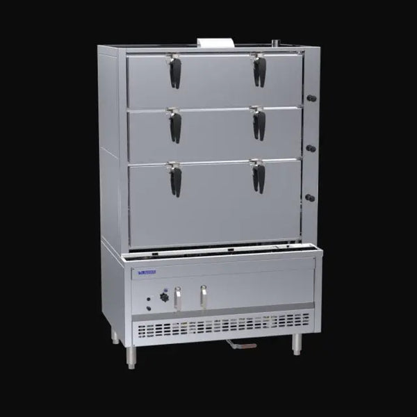 LUUS Auto-Refill Steam Cabinet SCM-120, 1200mm Wide 3 Deck
