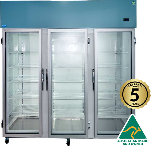 Nuline NLMS 1614/3, 3 E-Glass Door Top Mount Laboratory Spark Safe Fridge with Digital Control