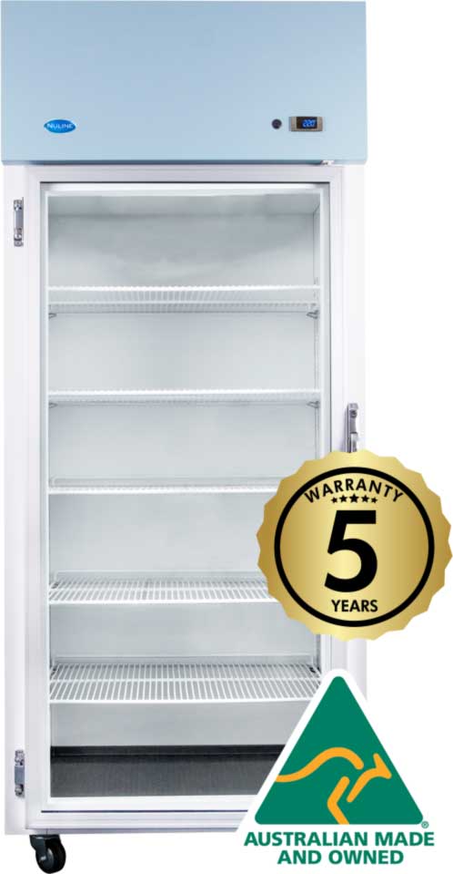 Nuline NLMS 400/1, 1 E-Glass Door Top Mount Laboratory Spark Safe Fridge with Digital Control