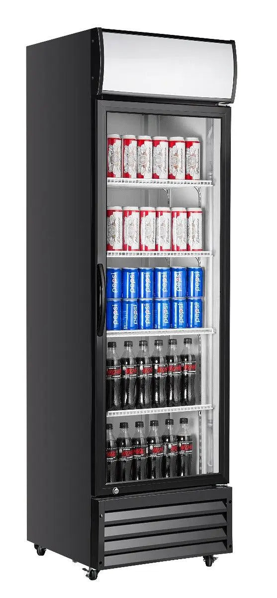 Atosa P380WA, 1 Glass Door Upright Display Fridge 380L