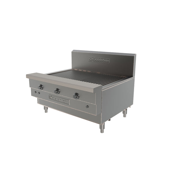 Goldstein 800 RBA36L, 914mm Char Broiler with Splashback