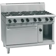 Waldorf 800 RNL8810GEC, 8 Burner Convection Oven Range Low Back Model