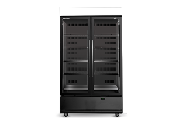 Skope ActiveCore SKB1200N-AC 2 Glass Door Display or Storage Fridge, Lit Sign