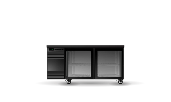Skope SL.2.GSL, 2 Glass Sliding Door SlimLine Back Bar Fridge