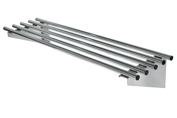 Simply Stainless SS11.2400 Pipe Rail Wall Shelf - 2400-mm
