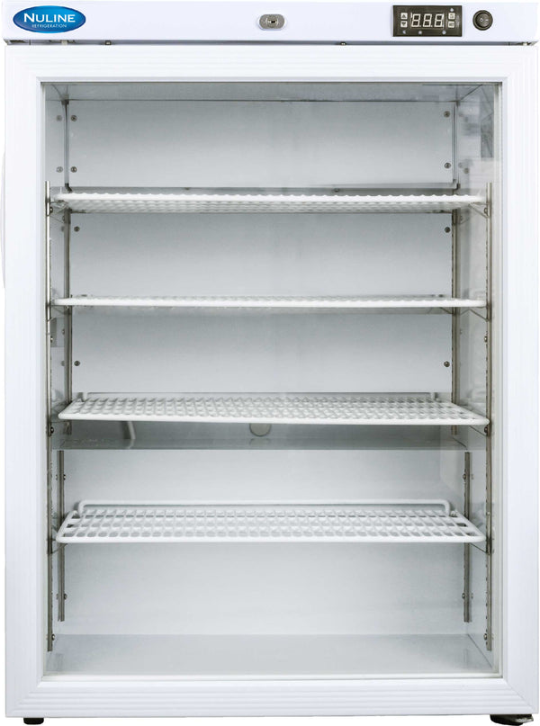 Nuline MLS125GP, 1 Glass Door Under Counter Laboratory Static Fridge with Digital Control