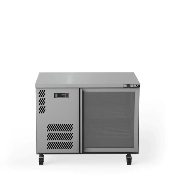 Williams Boronia HB1UGS Single Glass Door Back Bar in Stainless Steel