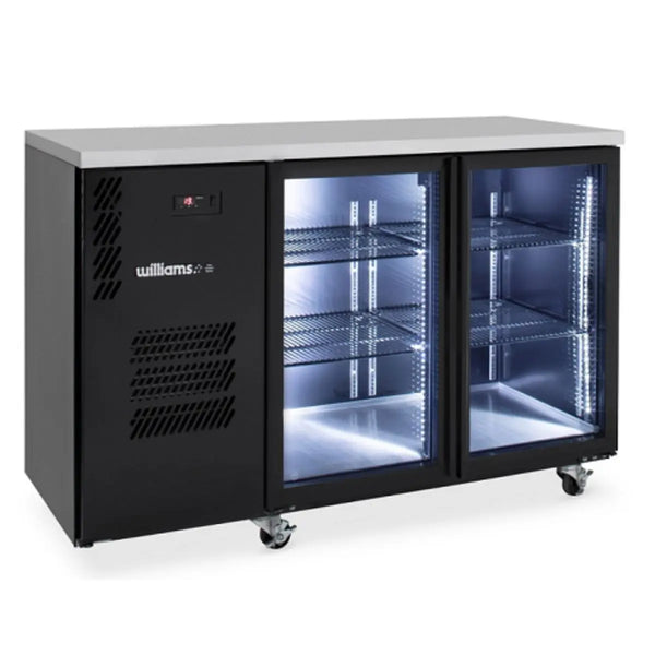 Williams Cameo Star HC2UGBHC Double Glass Door Back Bar Fridge - Colourbond (Replaces HC2UGB)