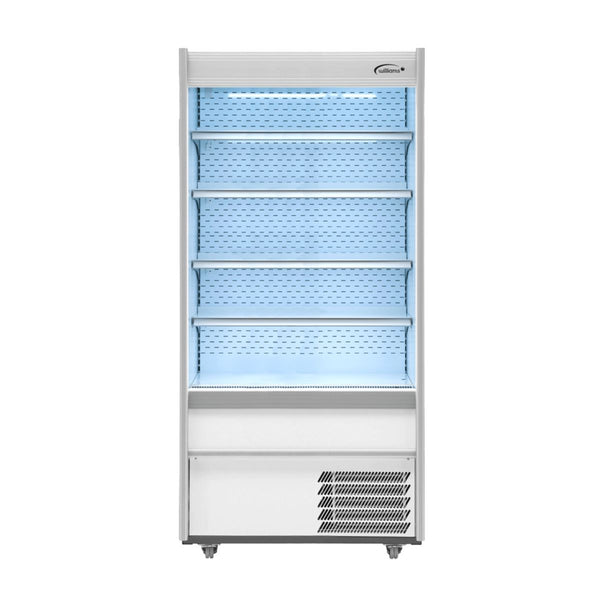 Williams Gem Multideck M100MTWCN White Open Deck Fridge with Night Blind