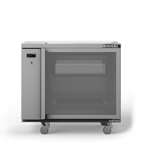 Williams GC15RGD Glass Chiller - One Door Remote Glass Chiller With Two Shelves - 500 x 500 baskets
