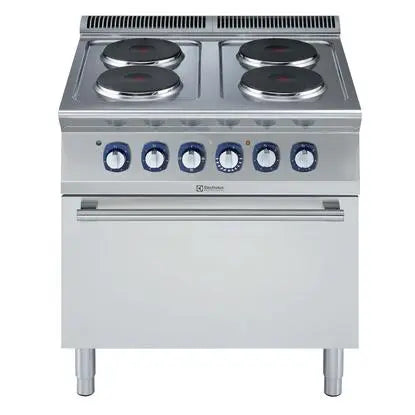 Electrolux Modular Cooking Range Line 700XP 371016, 4-Hot Plates Electric Boiling Top Range on Electric Oven