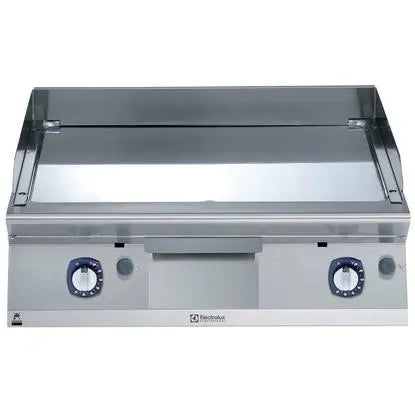 Electrolux Modular Cooking Range Line 700XP 371038, 800mm Gas Fry Top Smooth Polished Chrome Plate