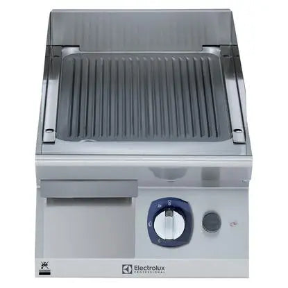 Electrolux Modular Cooking Range Line 700XP 371323, 400mm Gas Fry Top Ribbed Brushed Chrome Plate