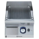 Electrolux Modular Cooking Range Line 700XP 371323, 400mm Gas Fry Top Ribbed Brushed Chrome Plate