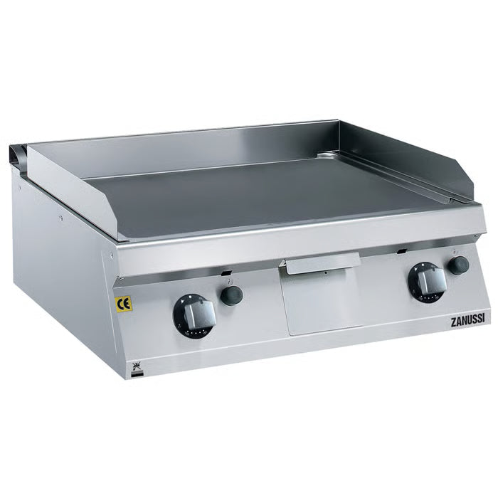 Zanussi EVO700 372330, 800mm Fry Top with Smooth Brushed Chrome Plate