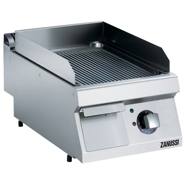 Zanussi EVO700 372332, 400mm Fry Top with Ribbed Brushed Chrome Plate