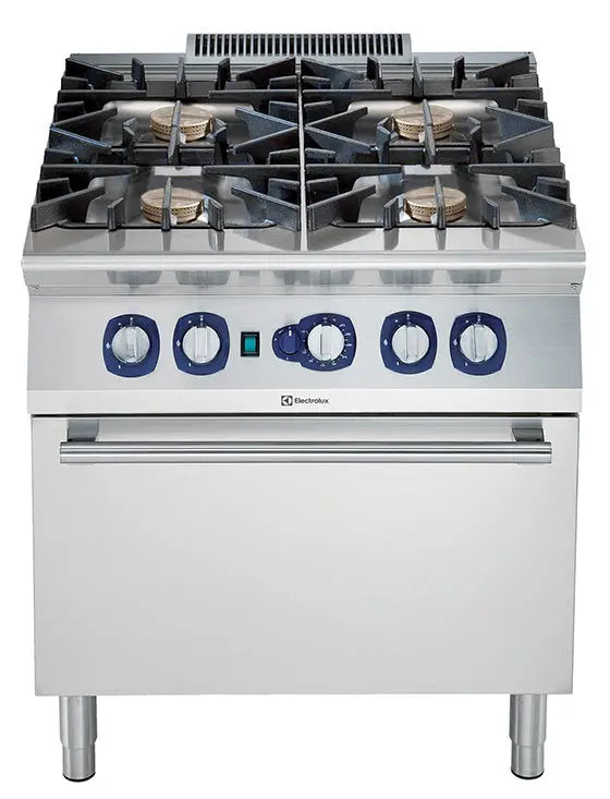 Electrolux Modular Cooking Range Line 900XP 391009, 4-Burner Gas Range 10 kW on Convection Oven
