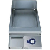 Electrolux Modular Cooking Range Line 900XP 391402, 400mm Gas Fry Top Smooth Brushed Chrome Plate