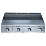 Electrolux Modular Cooking Range Line 900XP 391405, 1200mm Electric Fry Top HP Smooth and Ribbed Scratch Resistant Chromium Plate