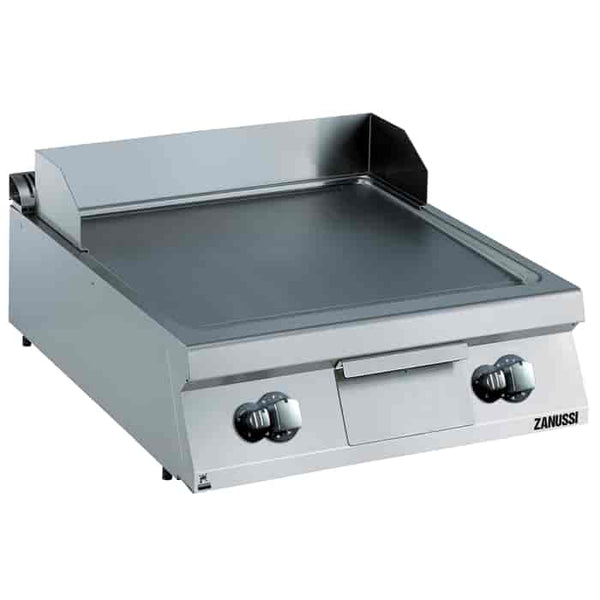 Zanussi EVO900 392401, 800mm Fry Top with Smooth Brushed Chrome Horizontal Plate