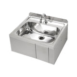 3Monkeez Ab Kneehbt 1 Hands Free Knee Operated Stainless Steel Basin With Tempering Valve