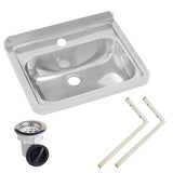 3Monkeez Hb Kit 1 Wall Mounted Hand Basin 1Tap Hole Inc Wall Brackets Plug Waste