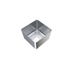 3Monkeez Hfs14 1 2Mm Premium Hand Fabricated Sink Bowl 90Mm Centre O L 400X350X250