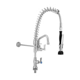 3Monkeez T 3M53106 C Compact Stainless Steel Single Bench Mount Pre Rinse With 6 Pot Filler