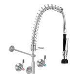3Monkeez T 3M53810 C Compact Stainless Steel Wall Stops And Elbow Pre Rinse Unit