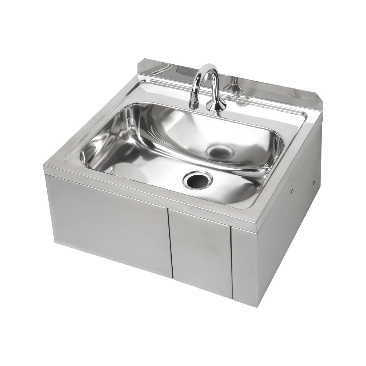 3Monkeez Ab Kneehbt 1 Hands Free Knee Operated Stainless Steel Basin With Tempering Valve