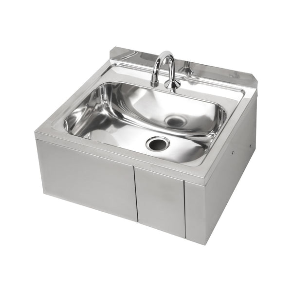3Monkeez Ab Kneehbt 1 Hands Free Knee Operated Stainless Steel Basin With Tempering Valve