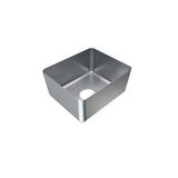 3Monkeez HF09 1.2mm Premium Hand Fabricated Sink Bowl, 90mm Centre O/L 305x355x170