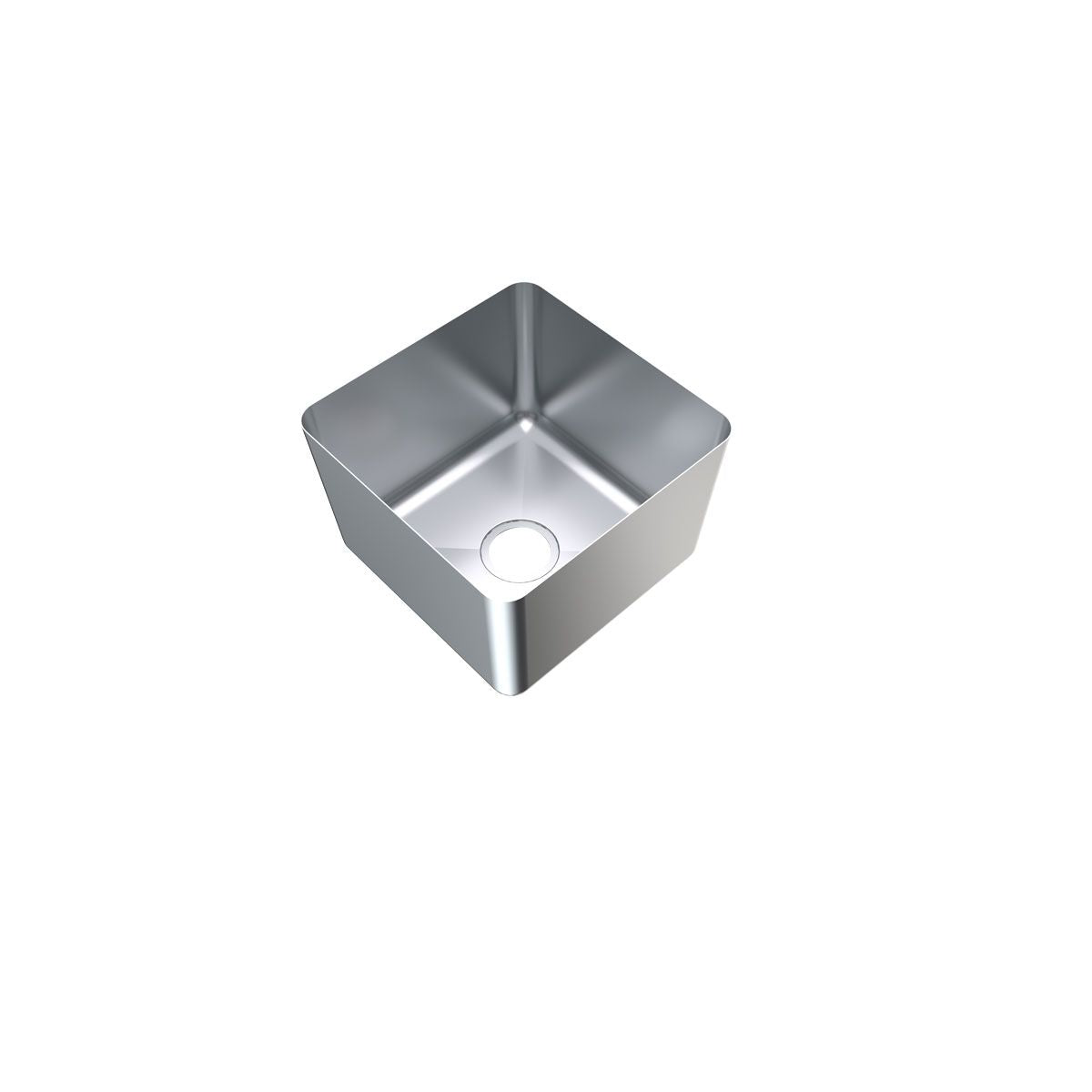 3Monkeez Hfs12 1 2Mm Premium Hand Fabricated Sink Bowl 50Mm Centre O L 300X300X200
