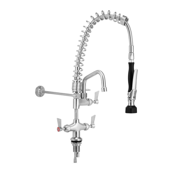 3Monkeez T 3M53015 C Compact Dual Bench Mount Pre Rinse With 6 Pot Filler